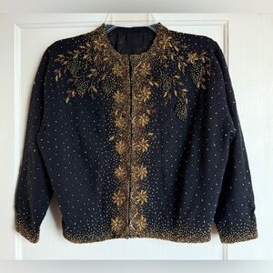 1950’s heavily beaded sweater